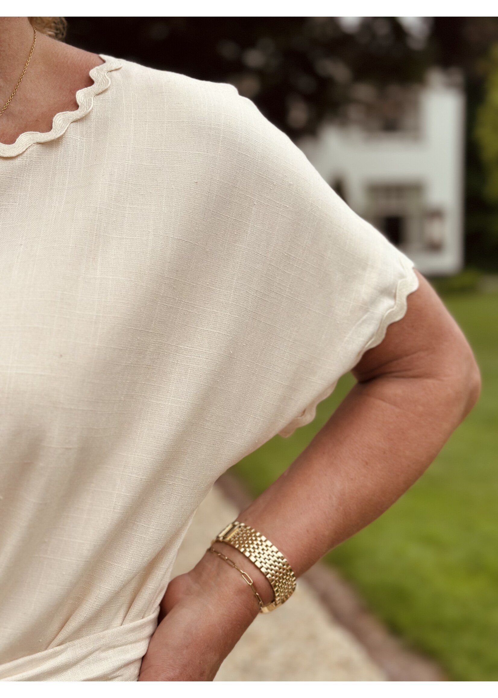 Smashed Lemon Smashed Lemon Gissette long dress beige
