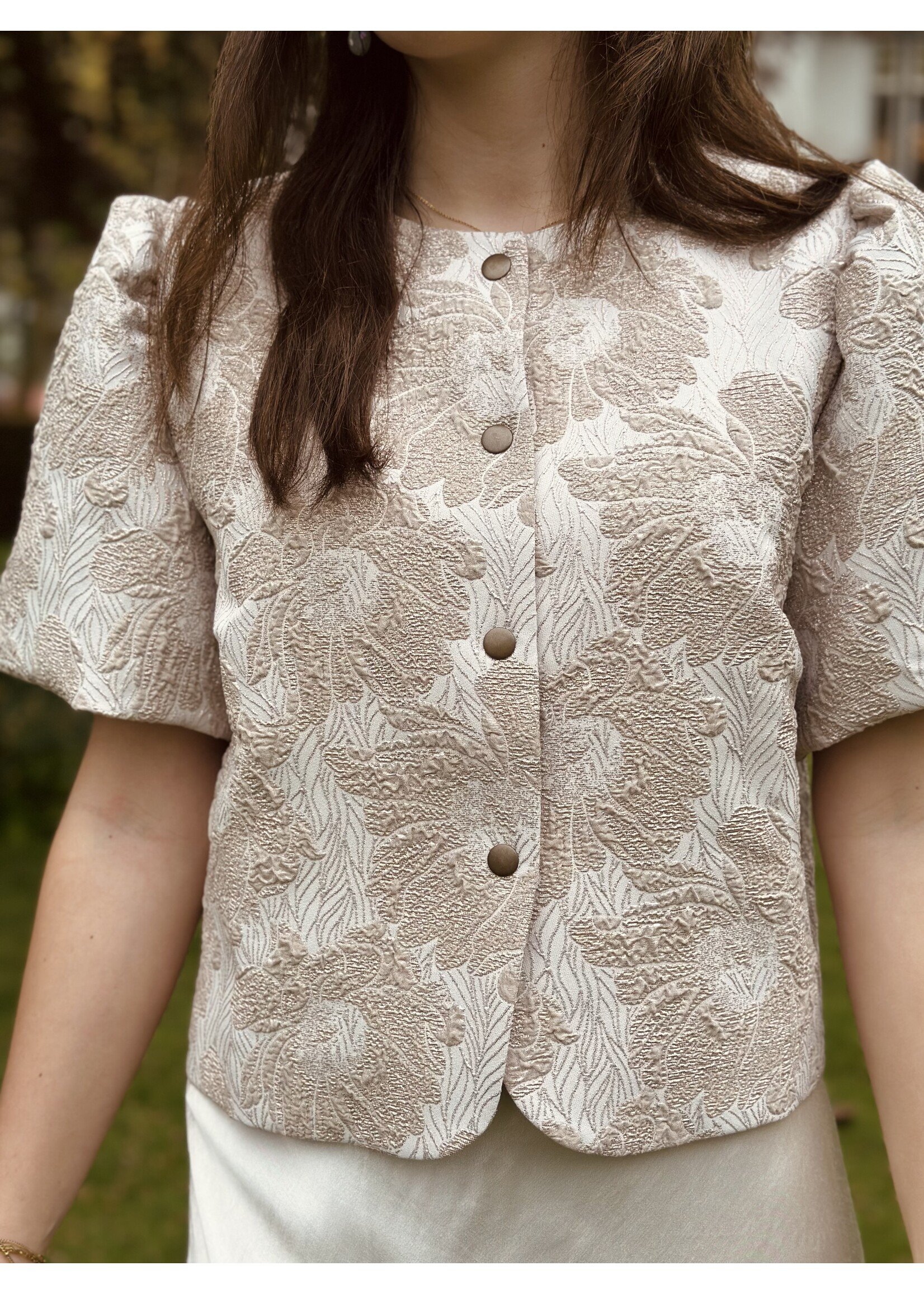 Elvira Elvira Lea top beige flower print