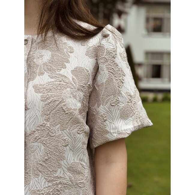 Elvira Elvira Lea top beige flower print