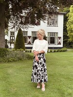 Ze-Ze Ze-Ze Finja skirt black/white print