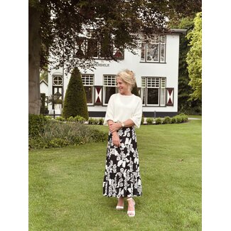 Ze-Ze Ze-Ze Finja skirt black/white print