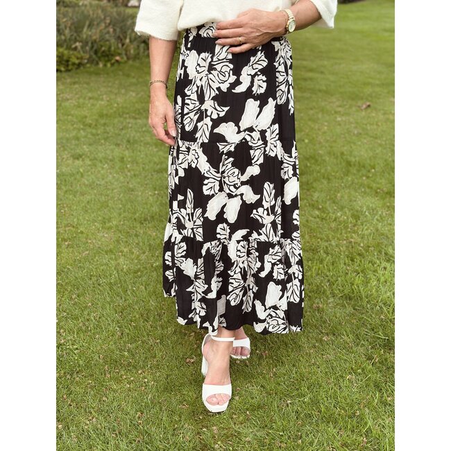 Ze-Ze Ze-Ze Finja skirt black/white print