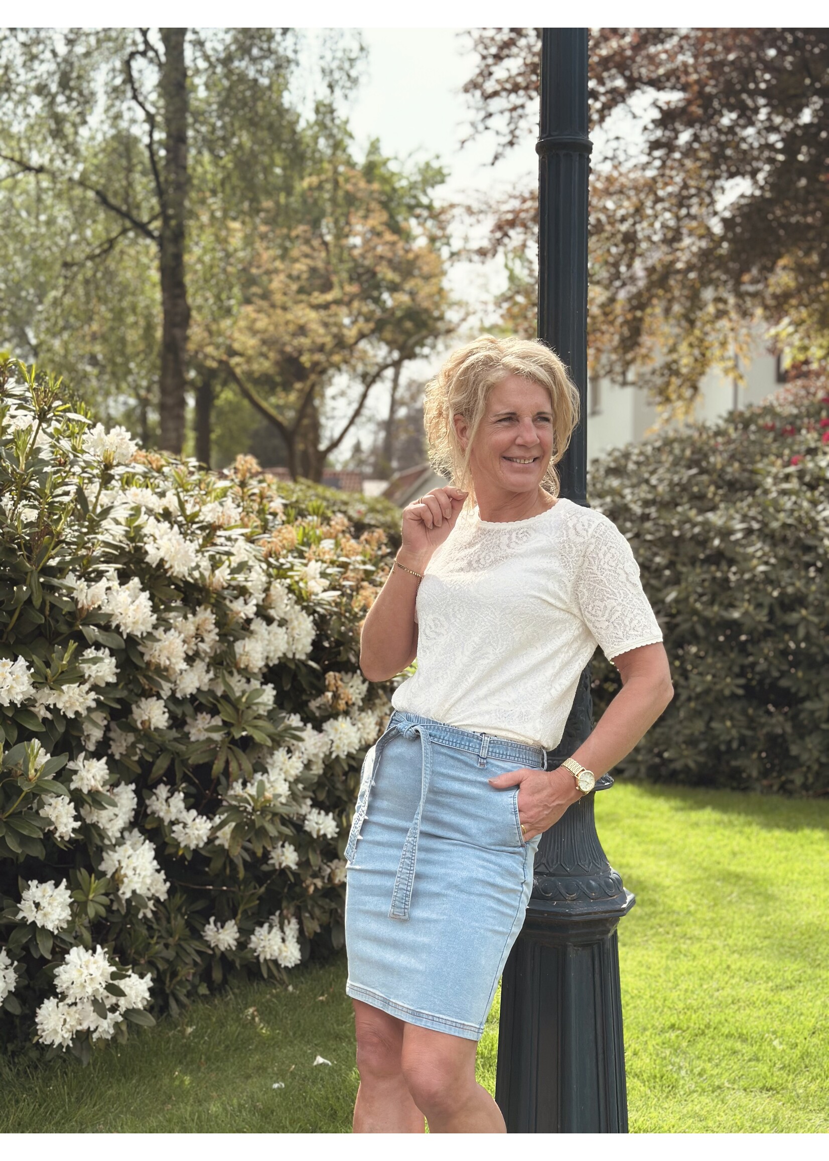 Ze-Ze Ze-Ze Amberly denim skirt blue