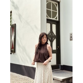 Ilena halter top brown One Size