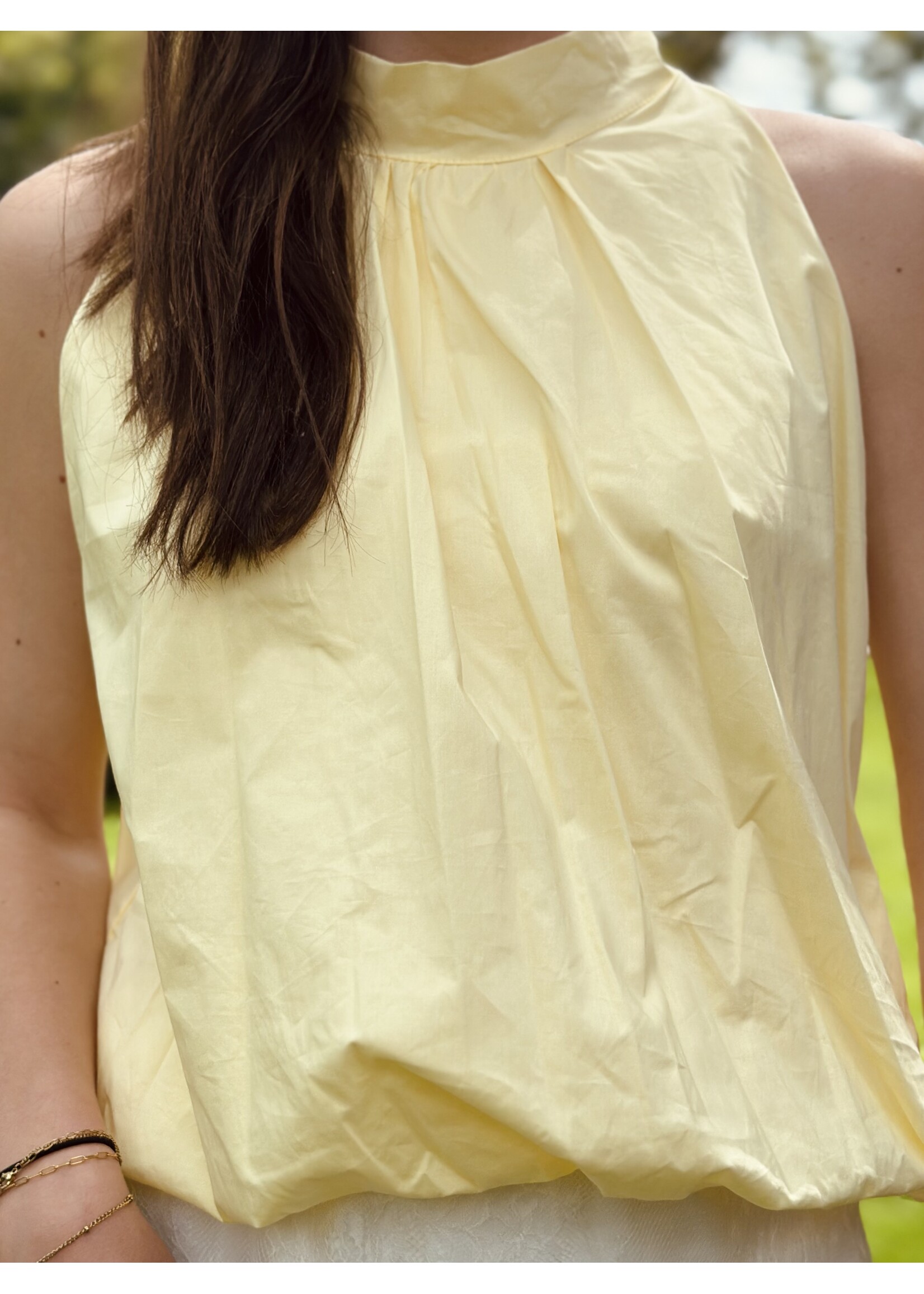 Ilena halter top yellow One Size