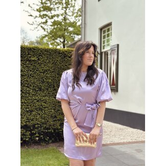 Jolanda satin dress purple