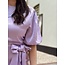 Jolanda satin dress purple
