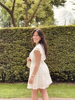 Simone broderie dress offwhite