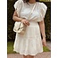 Simone broderie dress offwhite