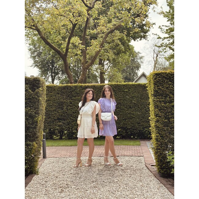 Simone broderie dress offwhite