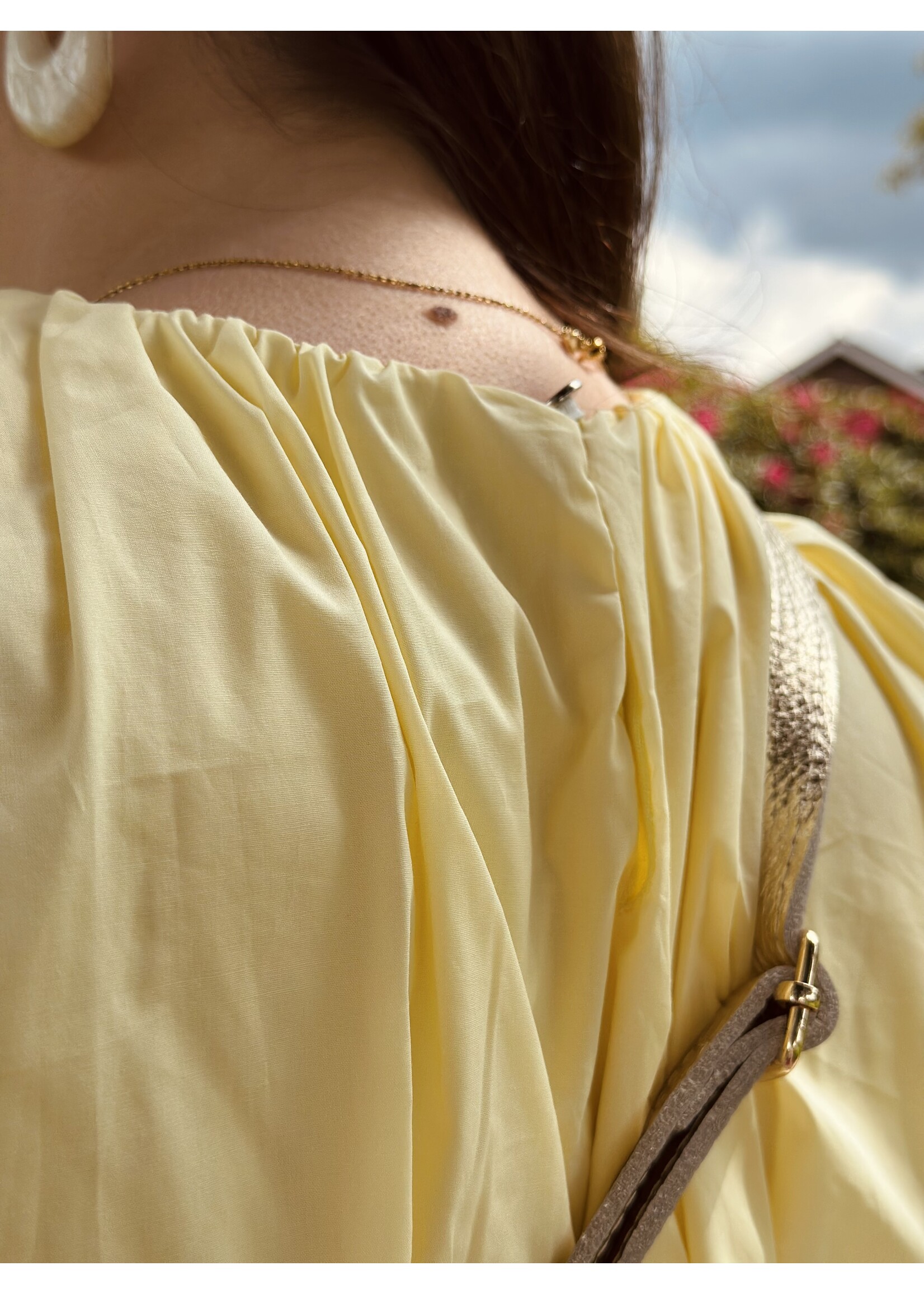 Sjanien blouse top yellow One Size