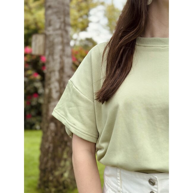 Oriana T-shirt mint green One Size