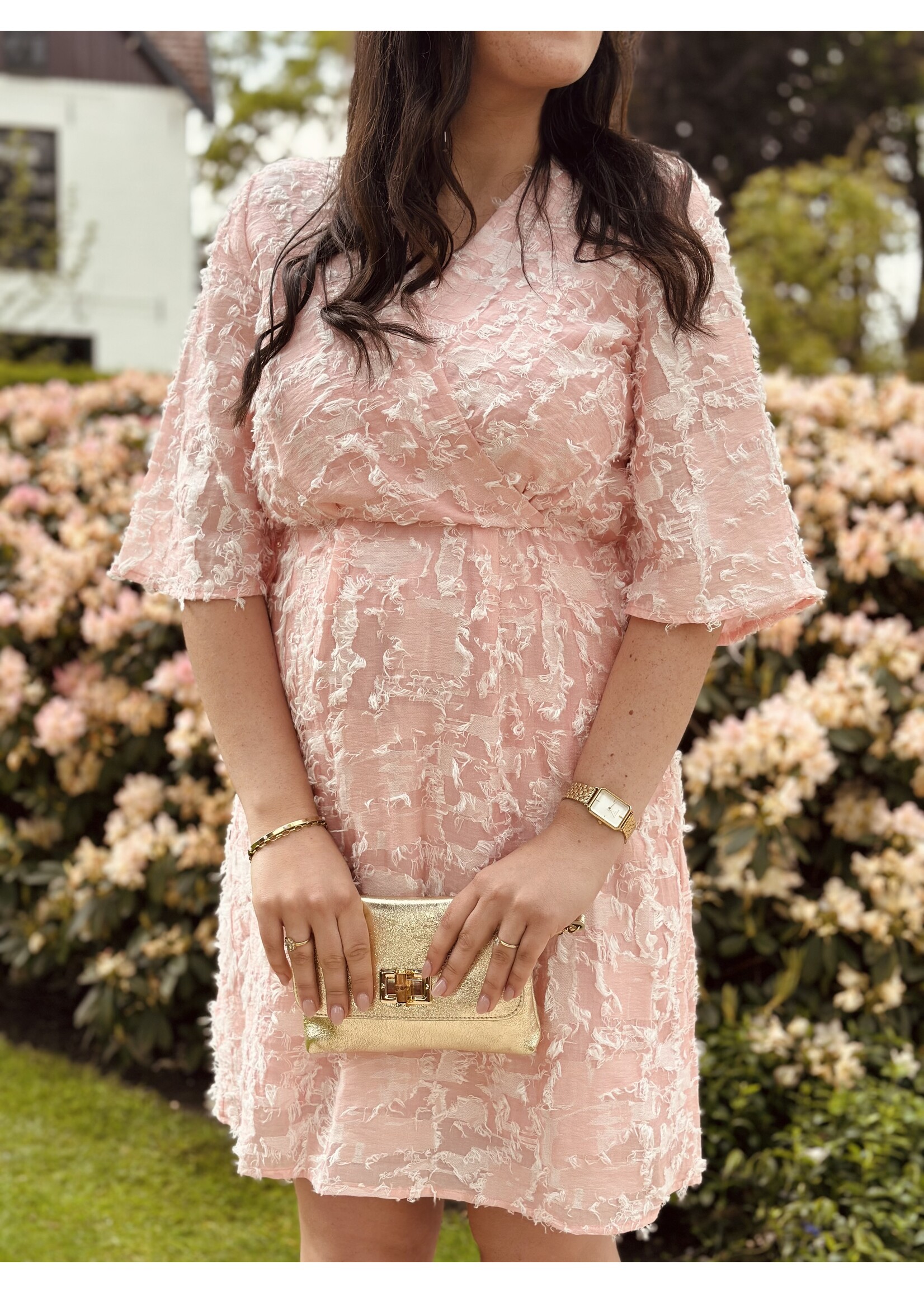 Renske dress feather light pink