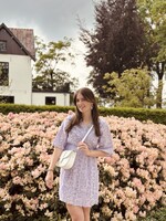 Renske dress feather purple