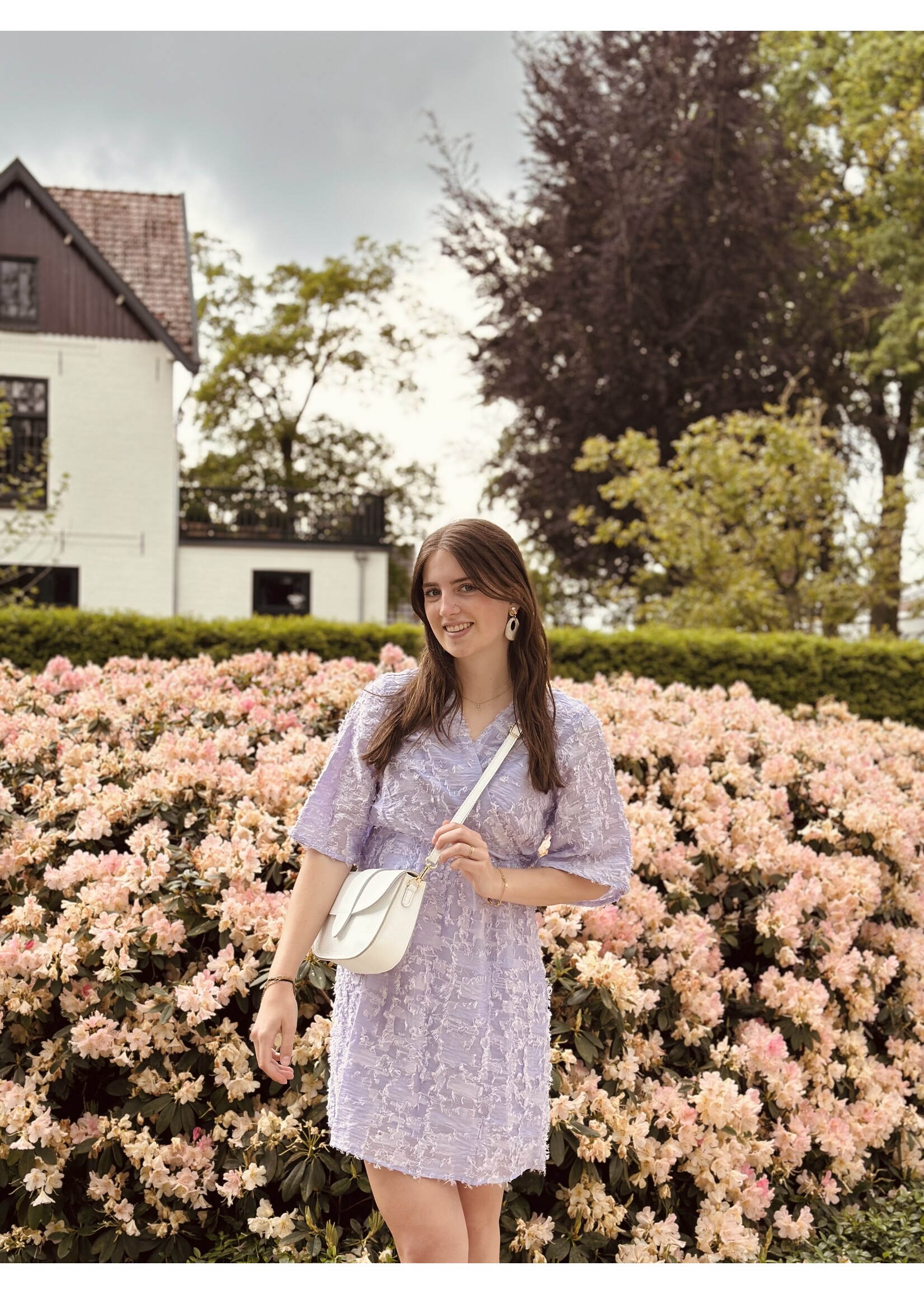 Renske dress feather purple