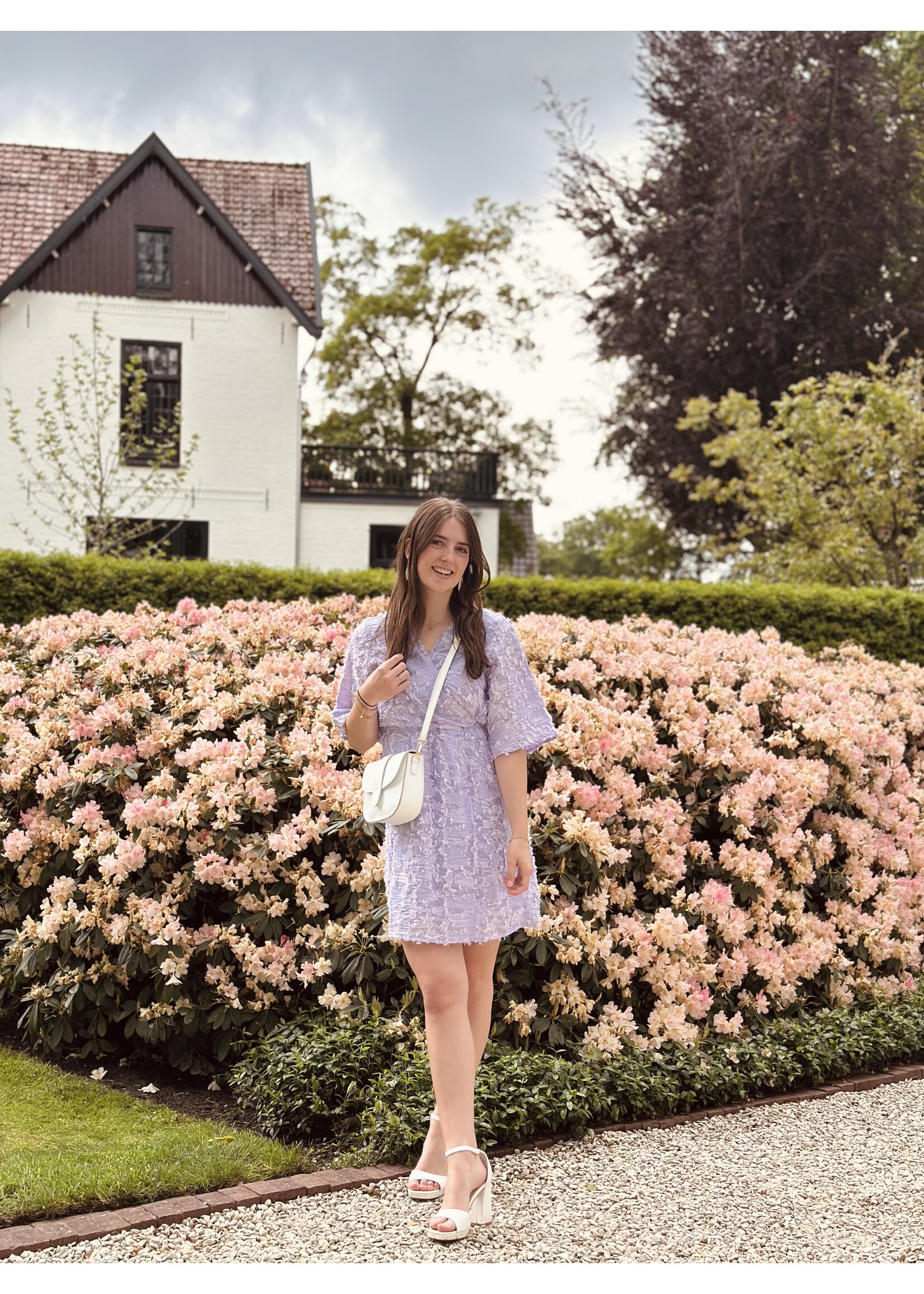 Renske dress feather purple