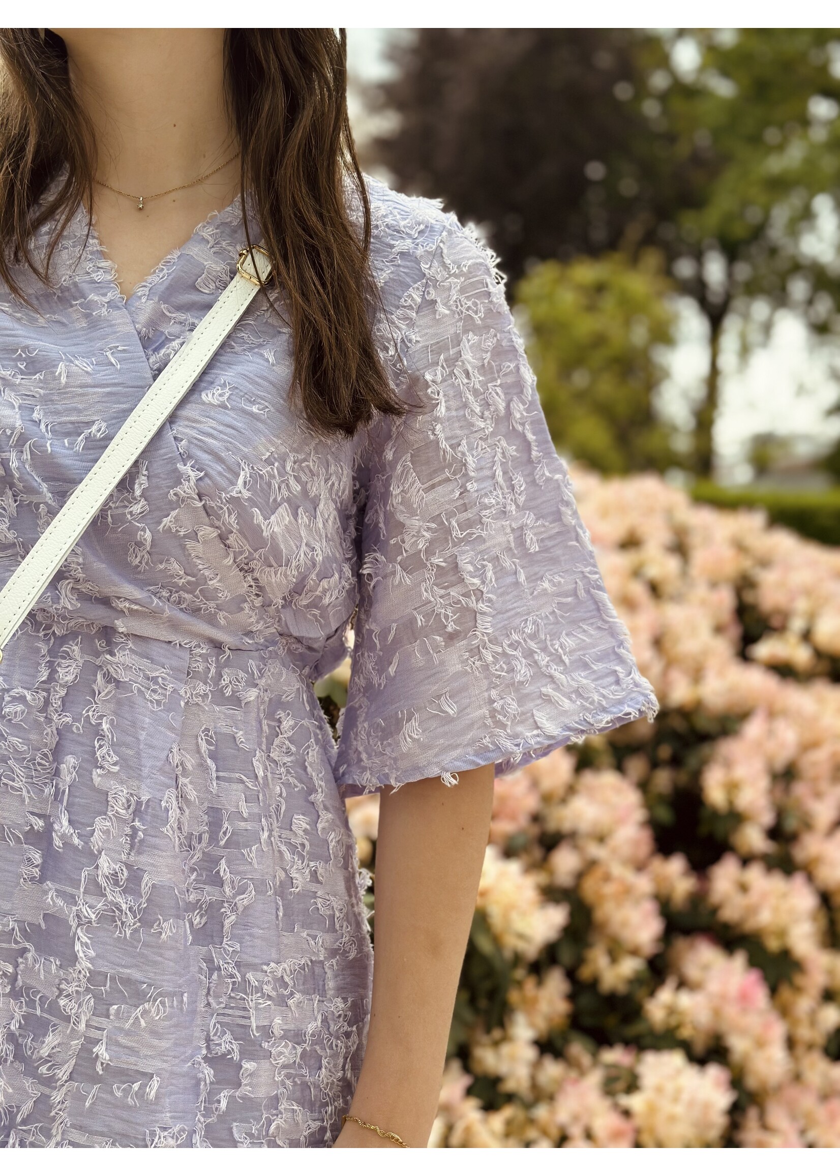 Renske dress feather purple