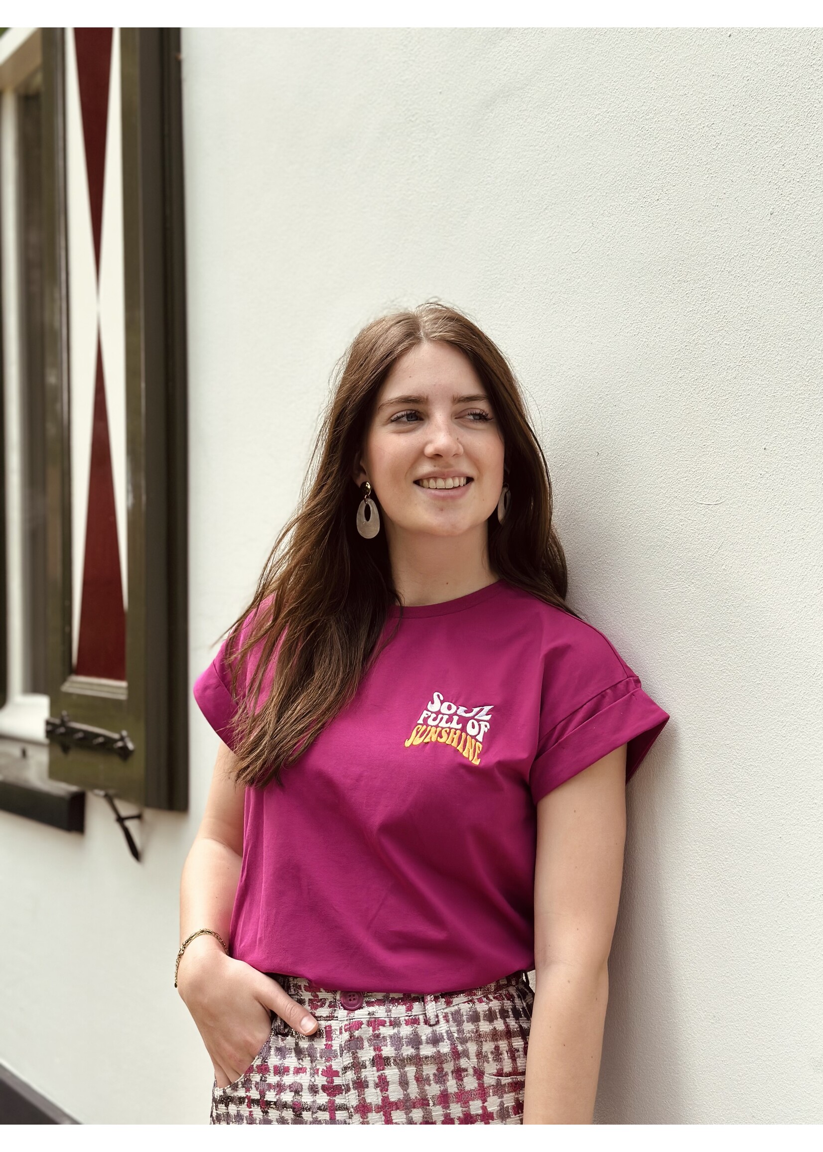 Lofty Manner Lofty Manner Nicole T-shirt Fuchsia