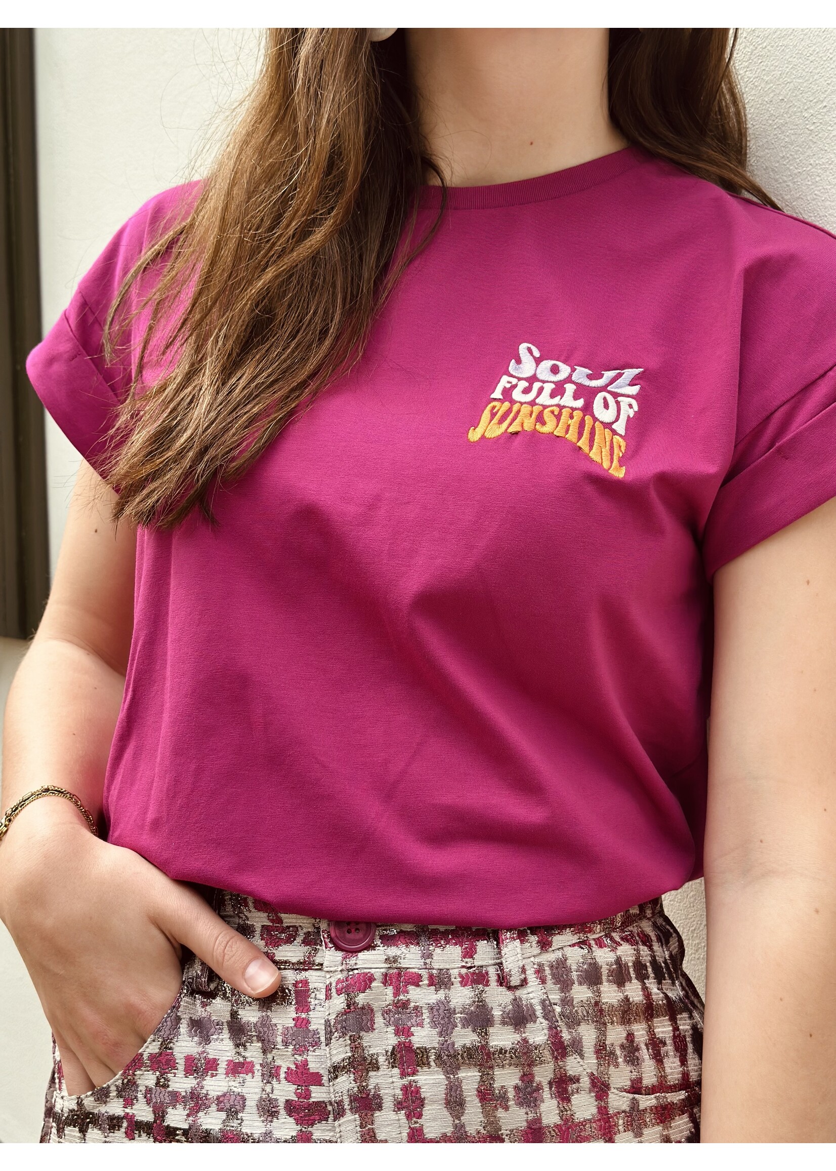 Lofty Manner Lofty Manner Nicole T-shirt Fuchsia