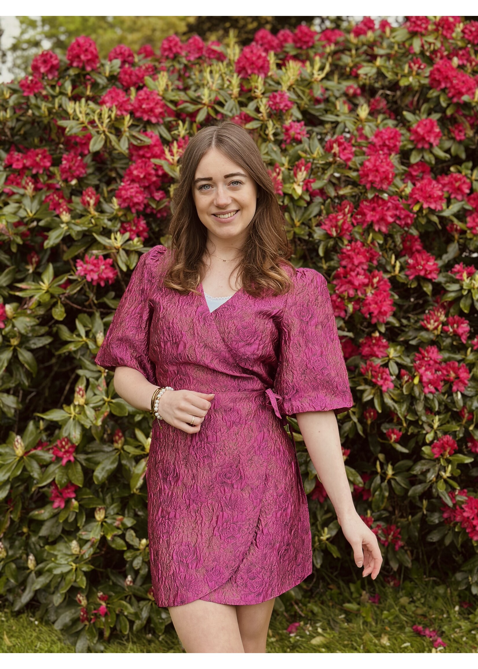 Lofty Manner Lofty Manner Maureen dress fuchsia