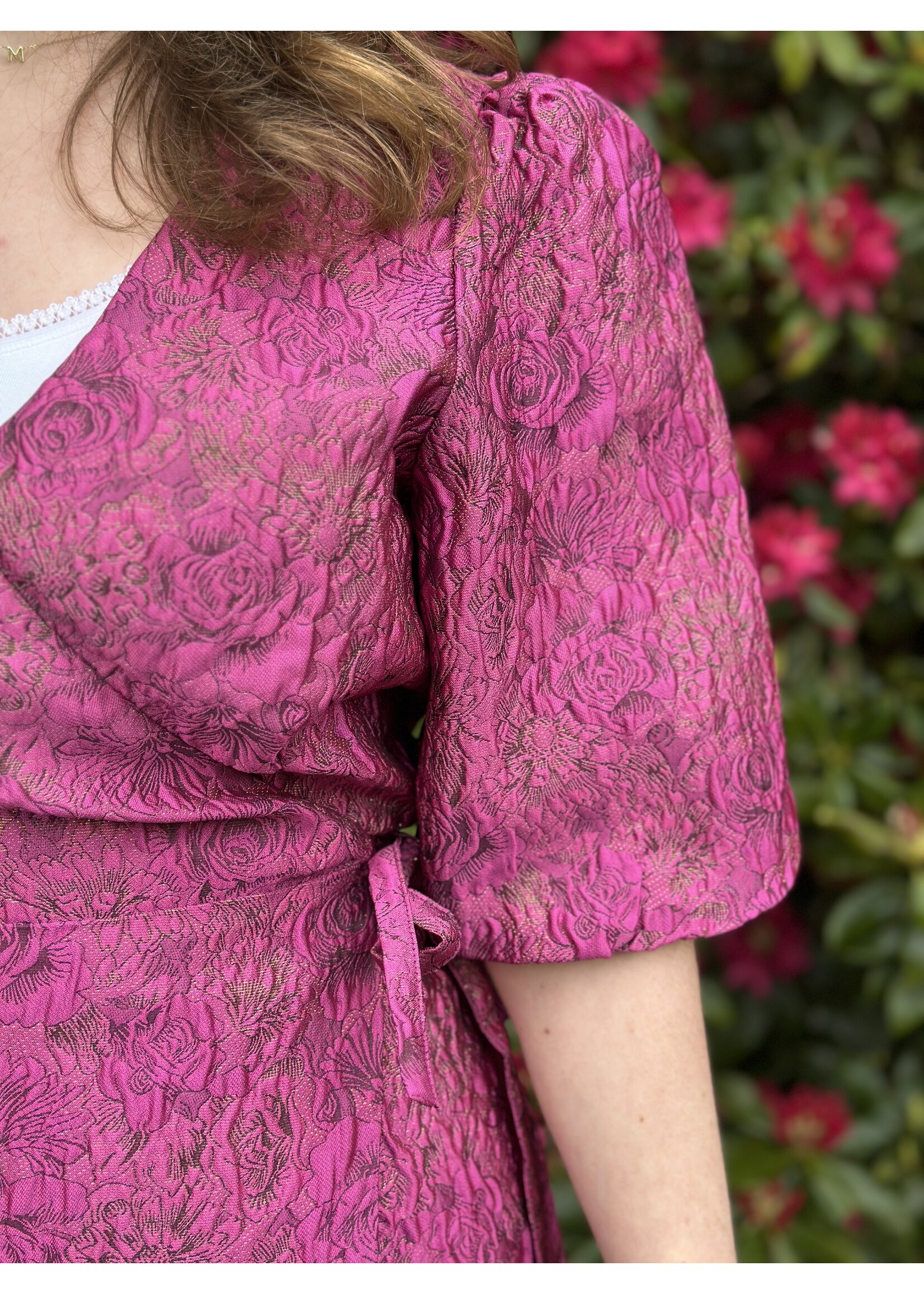 Lofty Manner Lofty Manner Maureen dress fuchsia