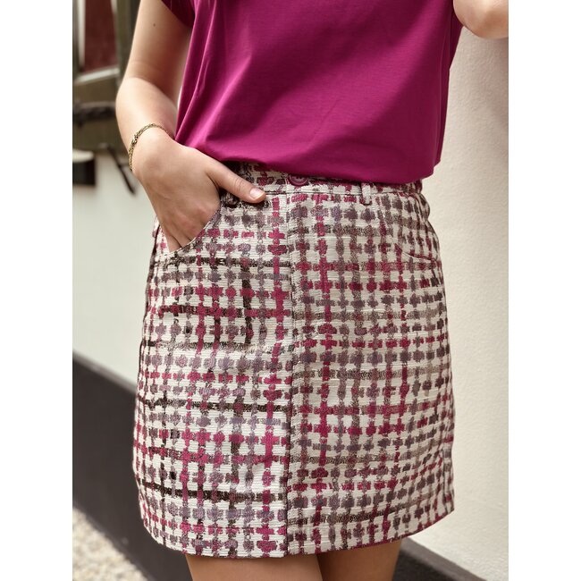 Lofty Manner Lofty Manner Emily skirt pink print
