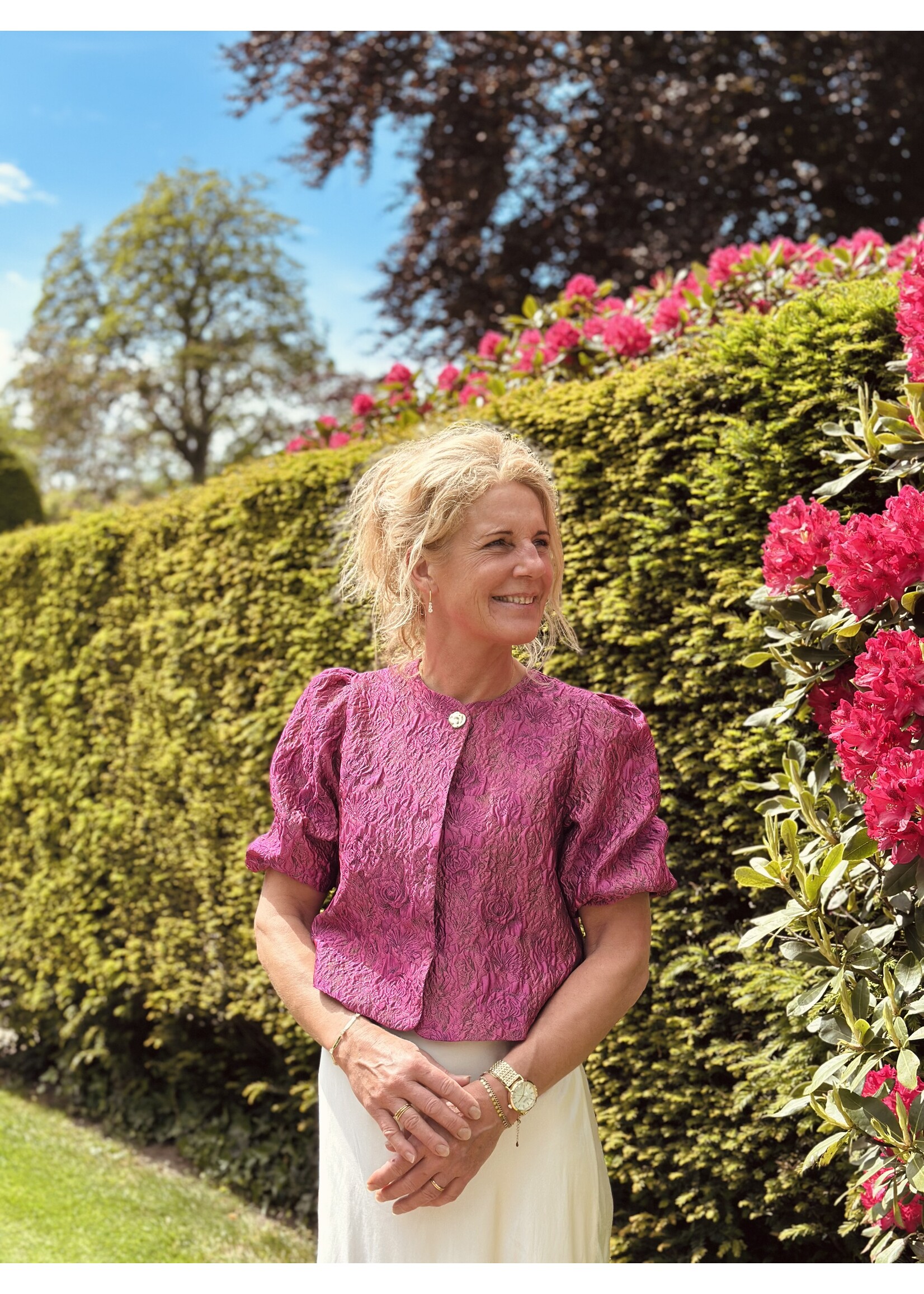 Lofty Manner Lofty Manner Gianna top fuchsia glitter