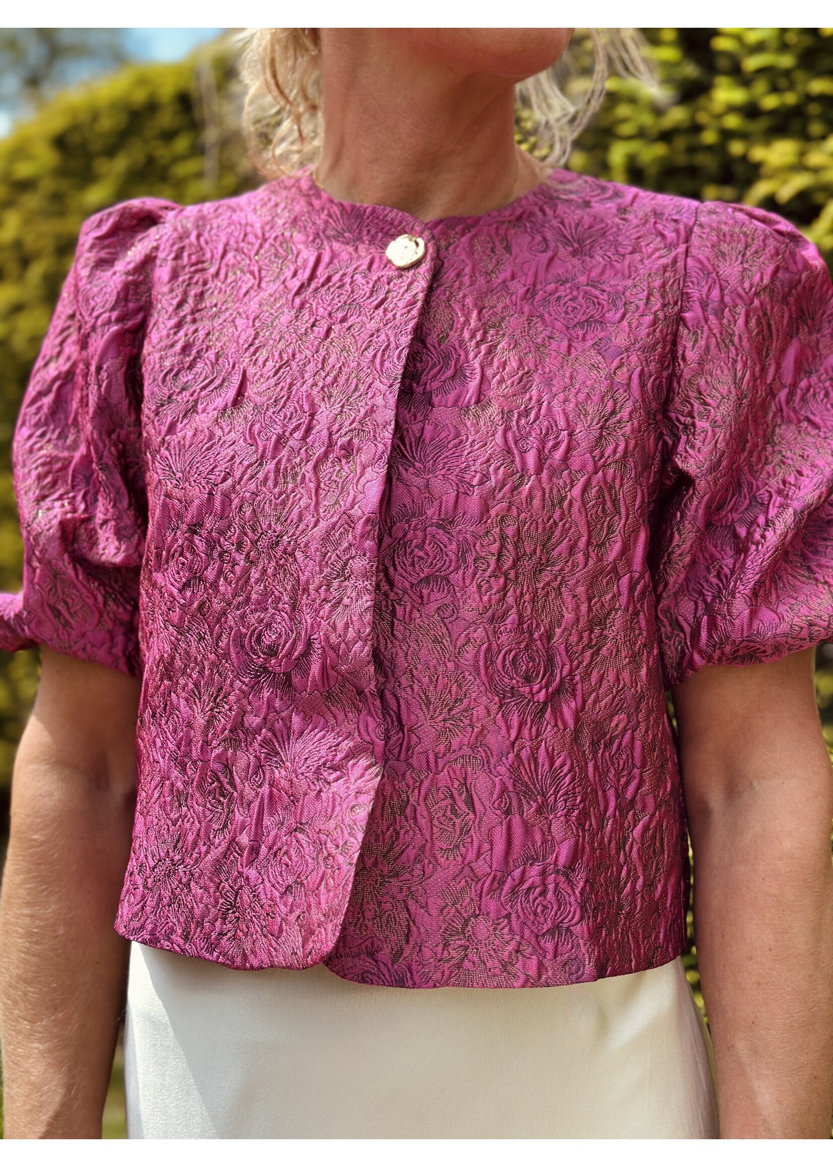 Lofty Manner Lofty Manner Gianna top fuchsia glitter