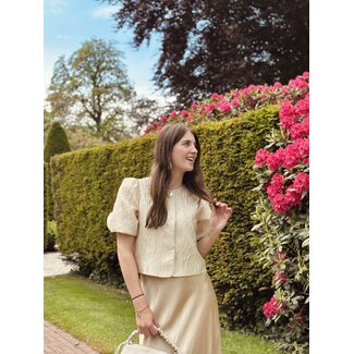 Lofty Manner Lofty Manner Gianna top beige glitter