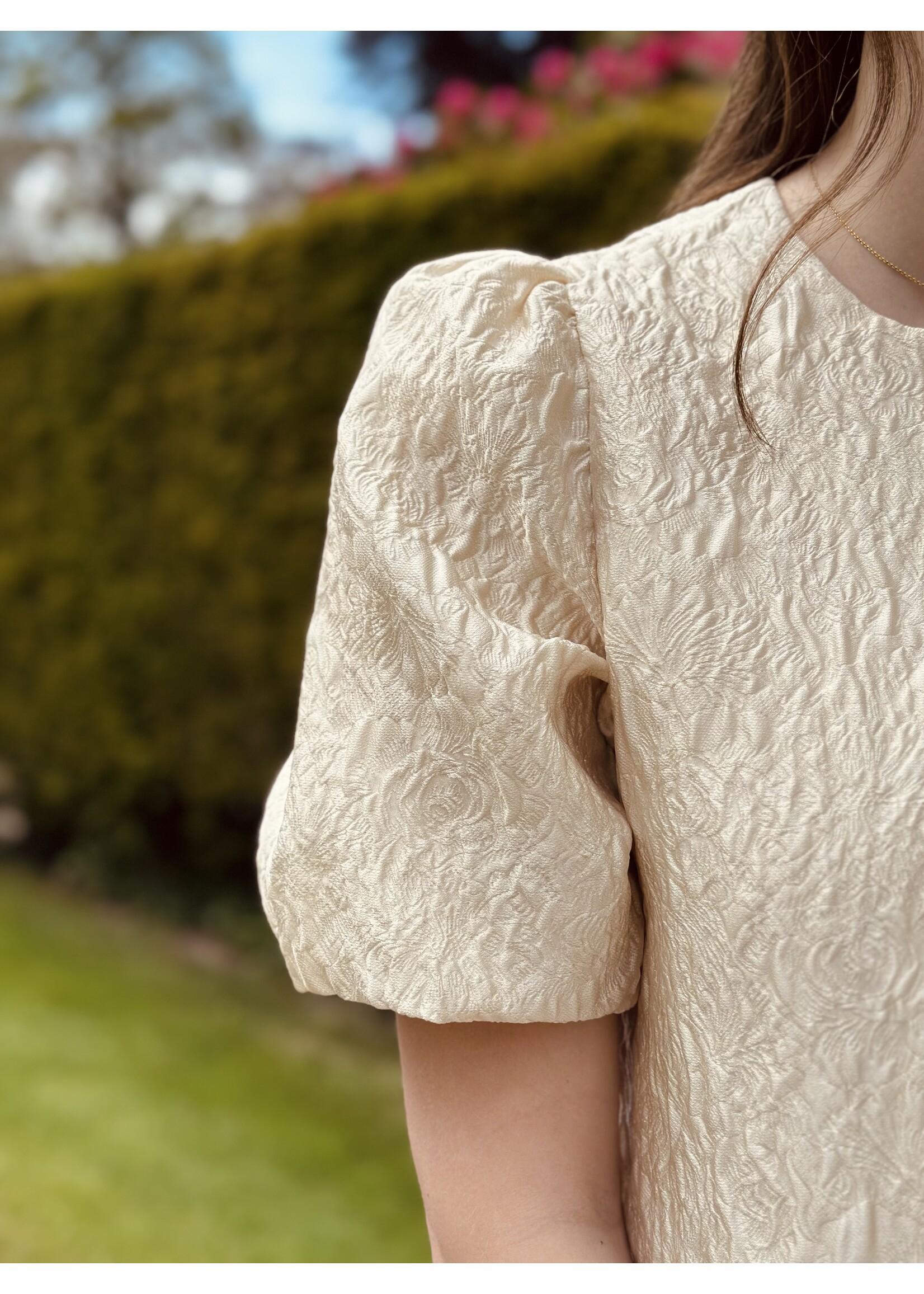 Lofty Manner Lofty Manner Gianna top beige glitter