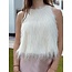 Jarina feather top offwhite