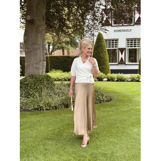 Lucie skirt satin camel One Size