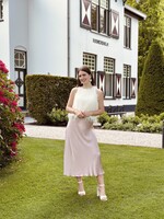 Lucie satin skirt pink One Size