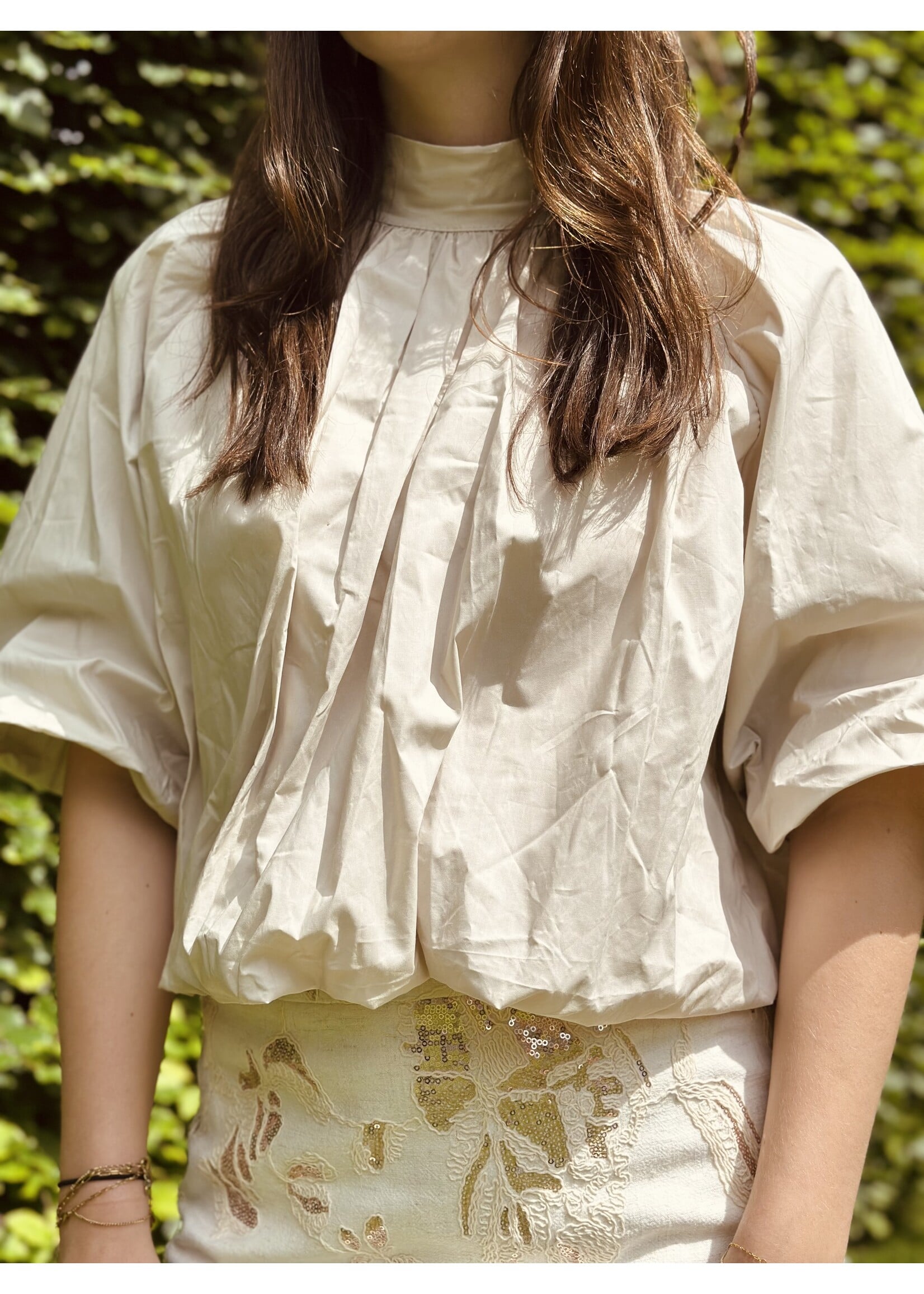 Arina blouse top beige One Size