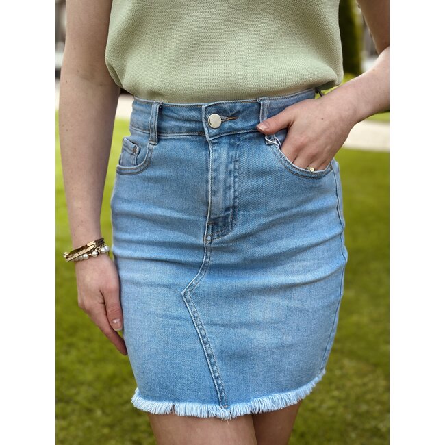 Harriette denim skirt blue
