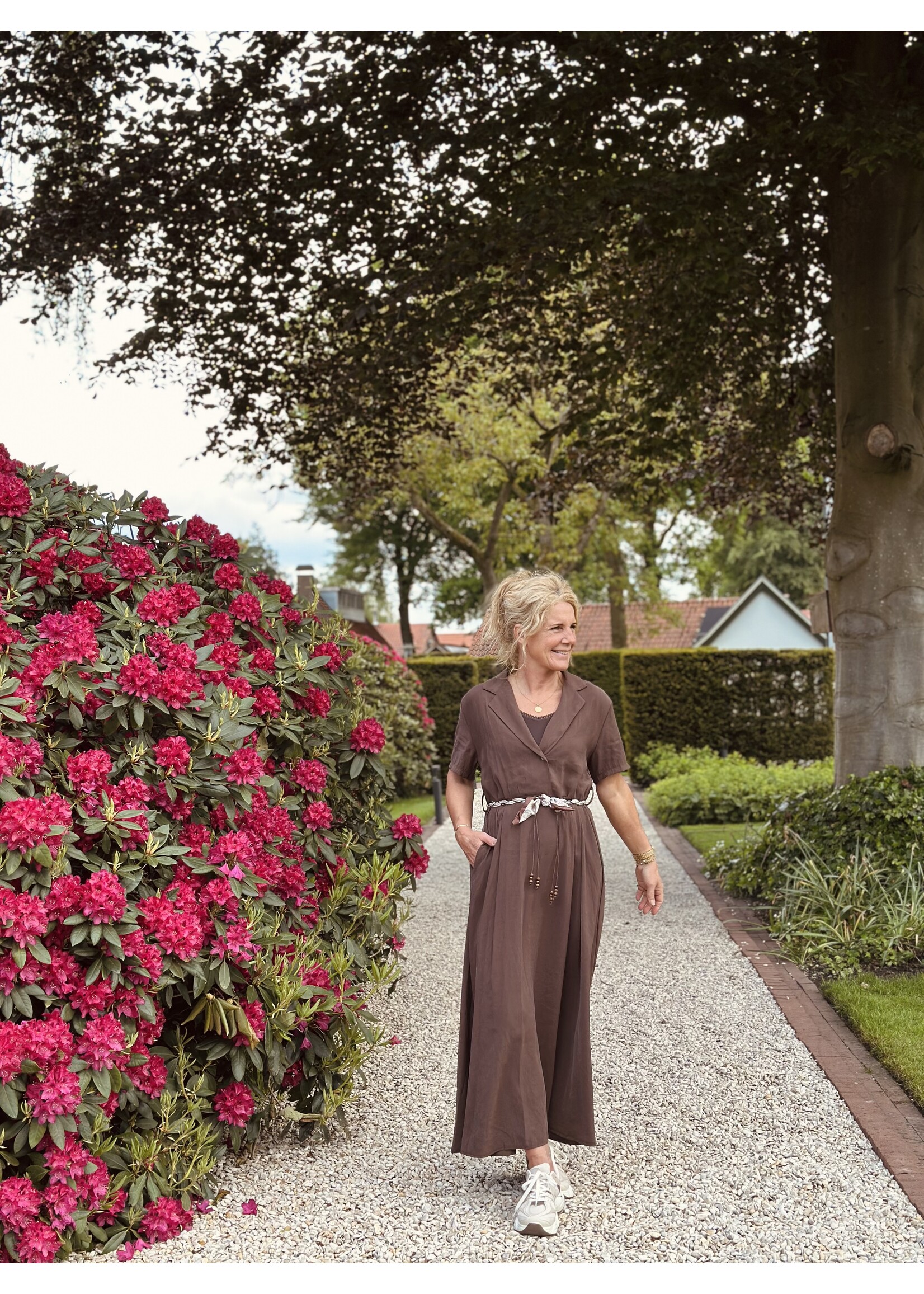 Nadiena long dress brown One Size
