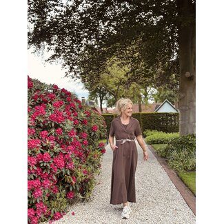 Nadiena long dress brown One Size