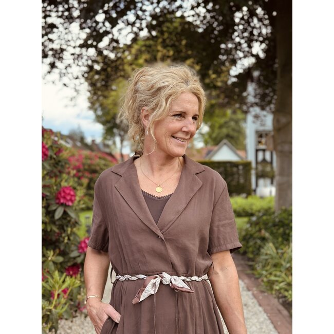 Nadiena long dress brown One Size