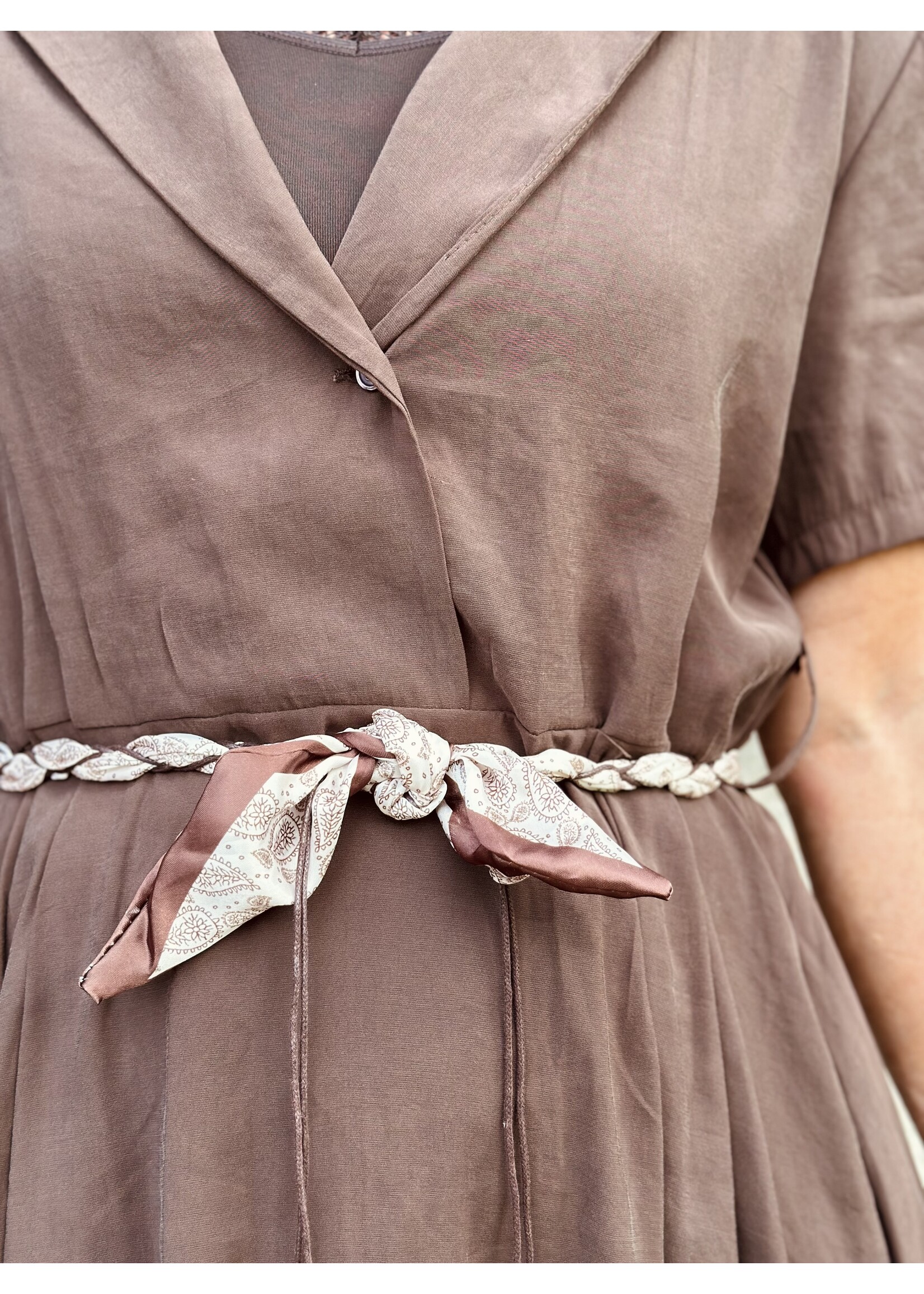 Nadiena long dress brown One Size