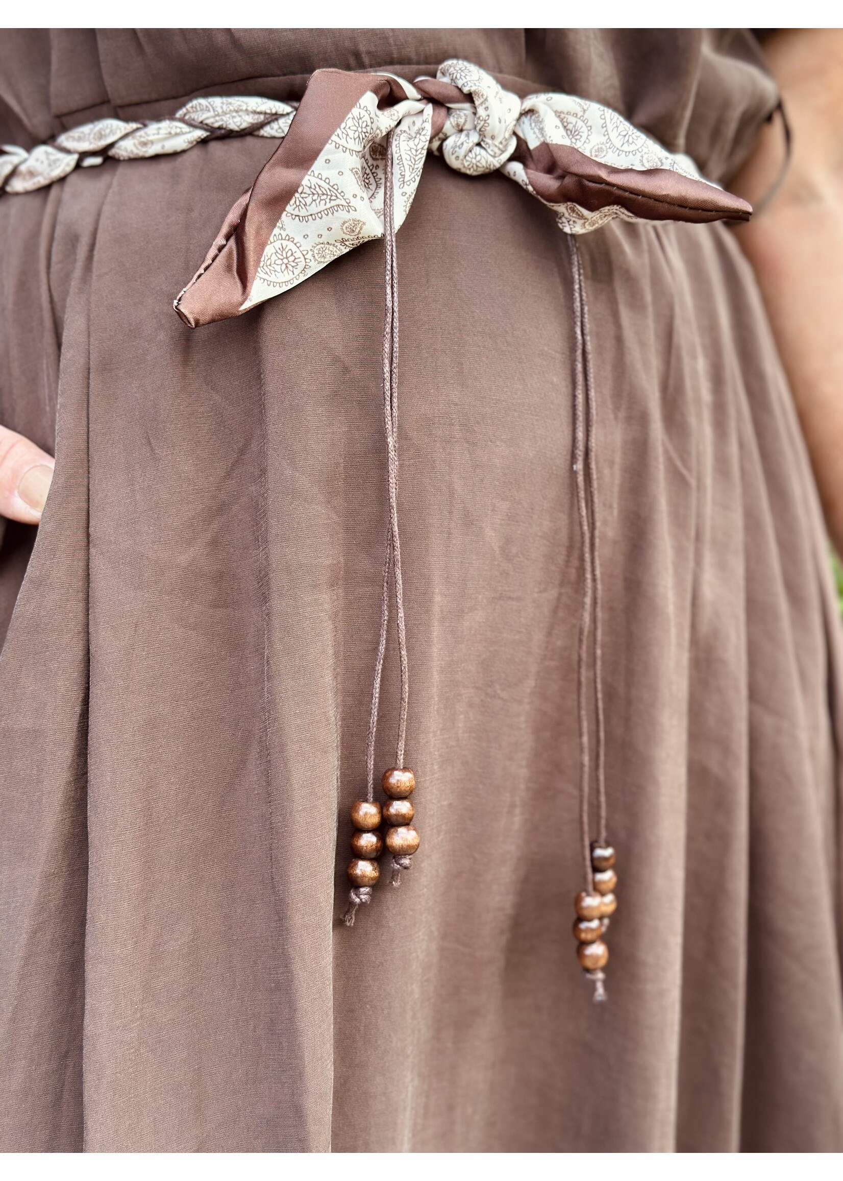 Nadiena long dress brown One Size