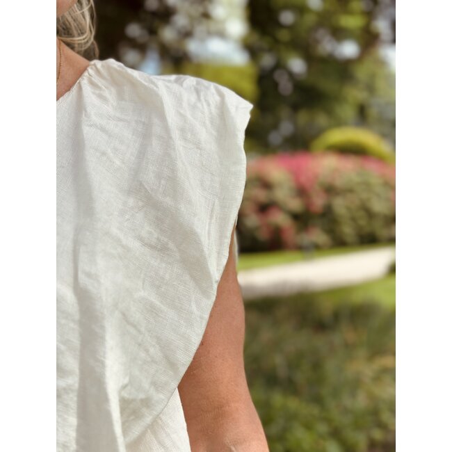 Gerinde top linnen beige One Size
