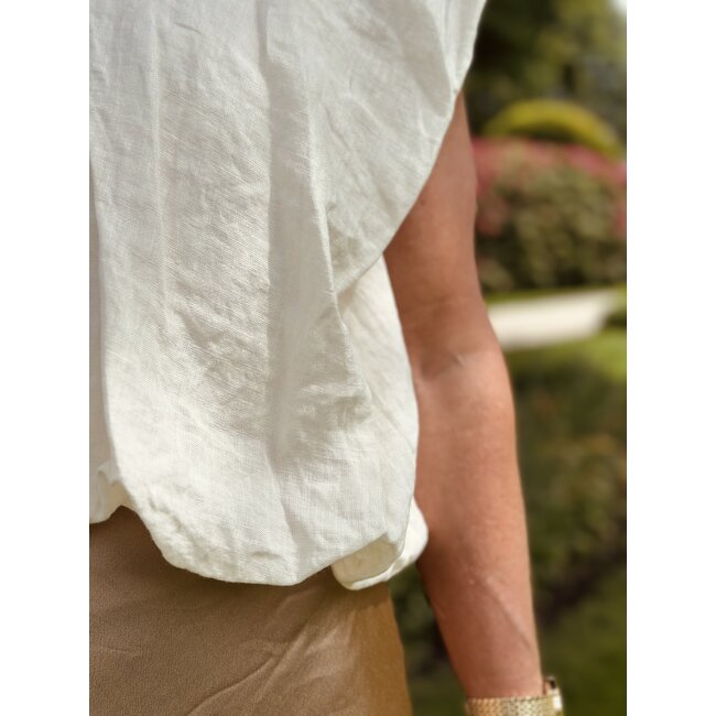 Gerinde top linnen beige One Size