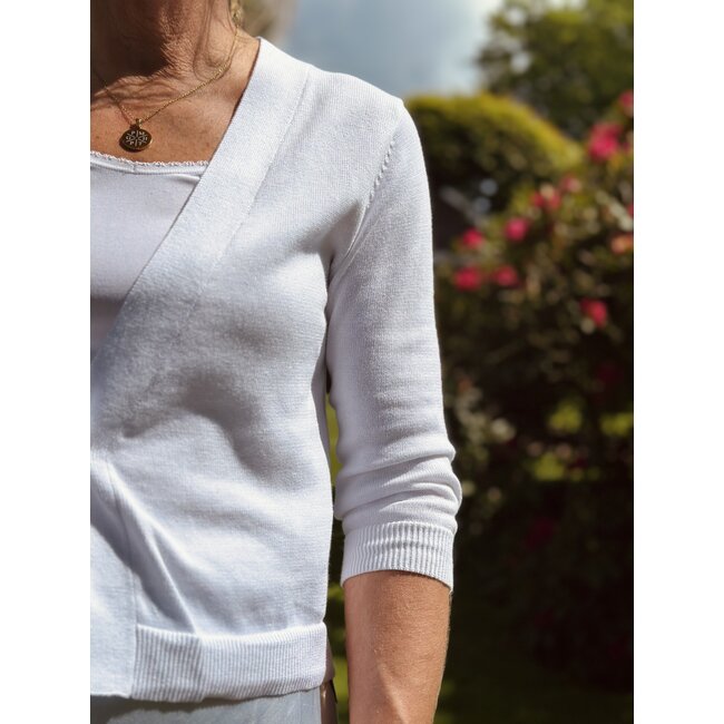 Ze-Ze Ze-Ze Kira cardigan white