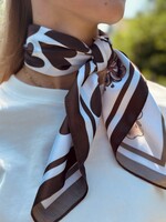 Bibi shawl brown flower print One Size