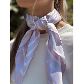Bibi shawl purple dots print One Size
