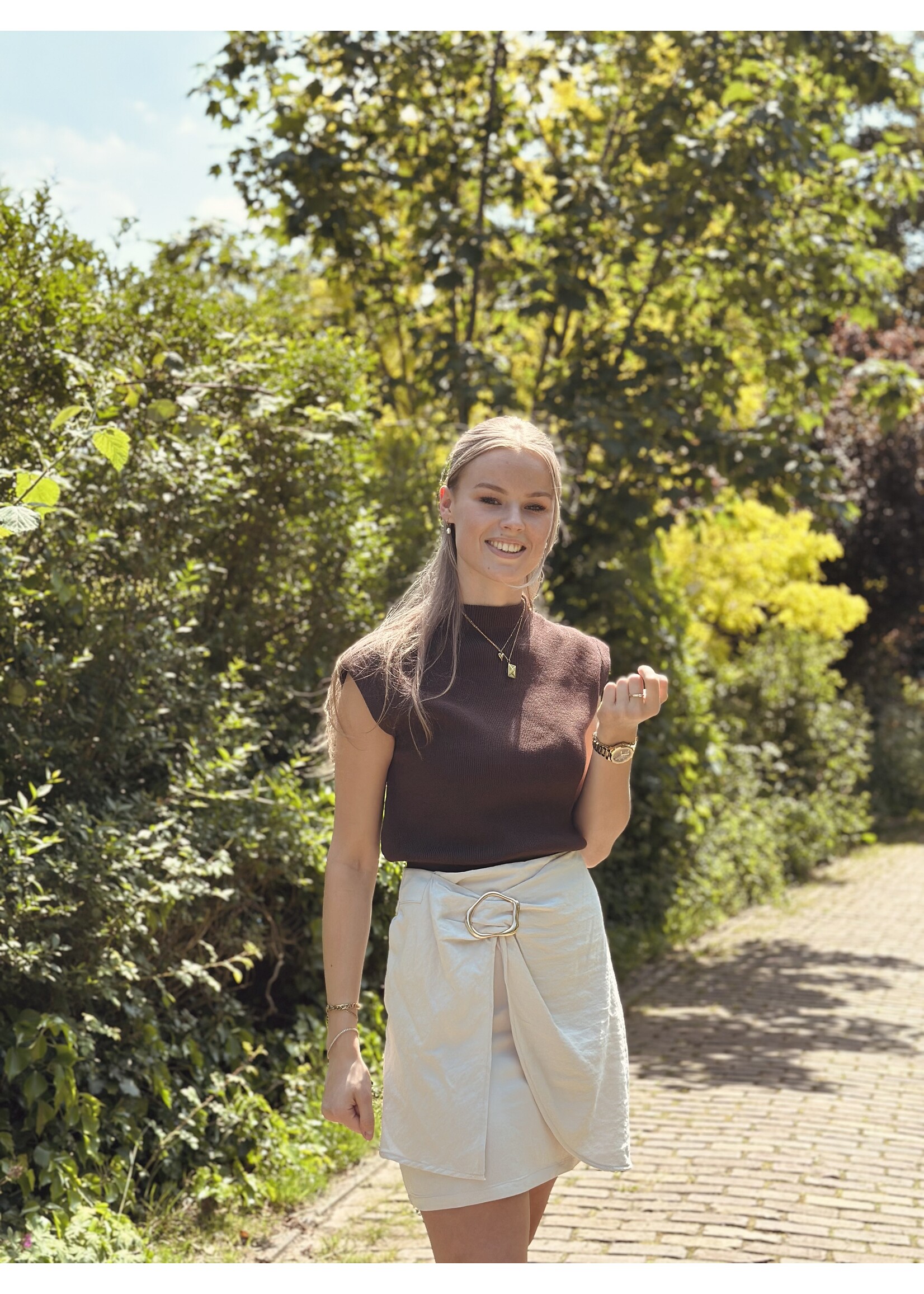 Anita skirt beige