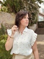 Elvira Elvira Emma blouse offwhite/beige dots
