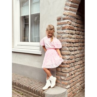 Merel set T-shirt + skirt light pink