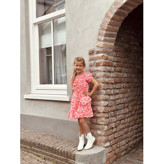 Sabina dress pink/white print