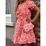 Sabina dress pink/white print